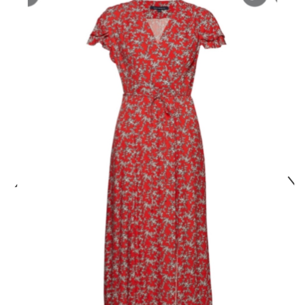 French Connection Maxi Length Floral Dress with Slits Size 6